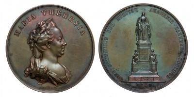 Mária Terézia Bécsújhelyi Katonai Akadémia 100. évfordulója emlékérem 1862